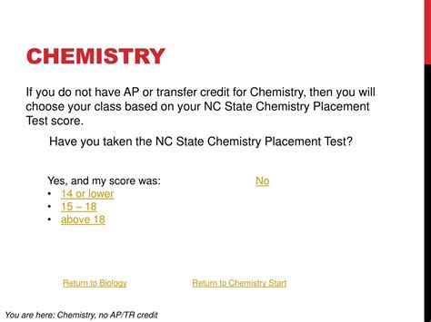 Practice Exam 3. . Nc state chemistry placement test answers